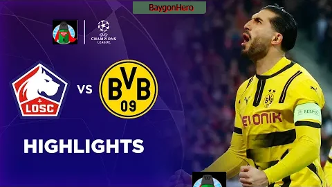 Lille 1-2 Borussia Dortmund | Champions League 24/25 Match Highlights
