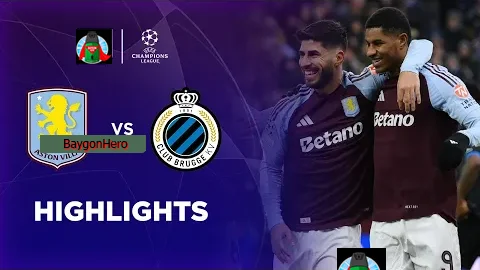 Aston Villa 3-0 Club Brugge | Champions League 24/25 Match Highlights
