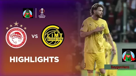 Olympiacos 2-1 Bodø/Glimt | Europa League 24/25 Match Highlights