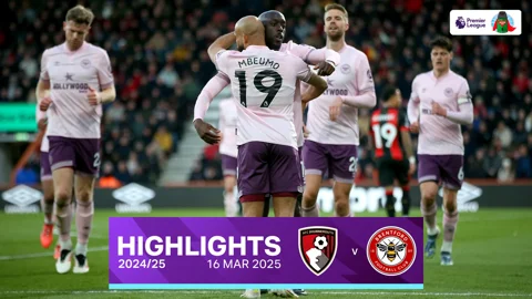 บอร์นมัธ VS เบรนท์ฟอร์ด : คลิปไฮไลท์พรีเมียร์ลีก 2024/25