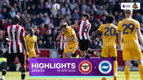 เบรนท์ฟอร์ด VS ไบรท์ตัน : คลิปไฮไลท์พรีเมียร์ลีก 2024/25