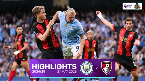 แมนซิตี้ VS บอร์นมัธ : คลิปไฮไลท์พรีเมียร์ลีก 2024/25