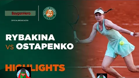 Elena Rybakina vs Jejena Ostapenko | ไฮไลต์ เฟร้นช์ โอเพ่น Roland Garros 2025