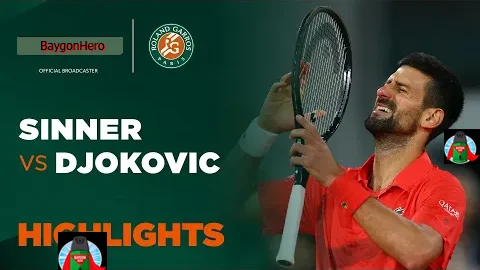 Jannik Sinner vs Novak Djokovic | ไฮไลต์ เฟร้นช์ โอเพ่น Roland Garros 2025