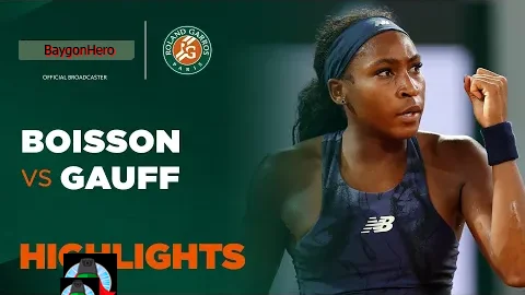 Loïs Boisson vs Coco Gauff | ไฮไลต์ เฟร้นช์ โอเพ่น Roland Garros 2025