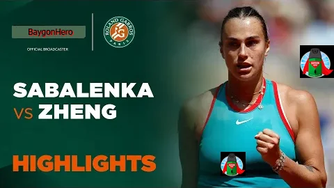 อารีน่า ซาบาเลนก้า vs เจิ้ง ชินเหวิน | ไฮไลต์ เฟร้นช์ โอเพ่น Roland Garros 2025