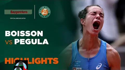 Loïs Boisson vs Jessica Pegula | ไฮไลต์ เฟร้นช์ โอเพ่น Roland Garros 2025