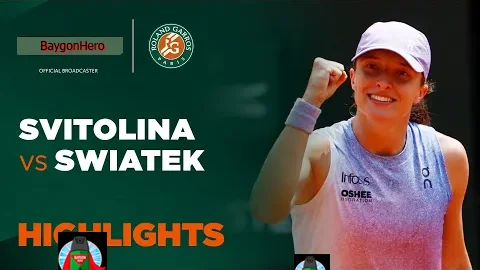 เอลิน่า สวิโตลิน่า vs อิก้า ซิออนเท็ก | ไฮไลต์ เฟร้นช์ โอเพ่น Roland Garros 2025