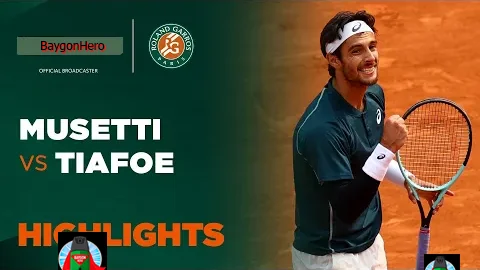 Lorenzo Musetti vs Frances Tiafoe | ไฮไลต์ เฟร้นช์ โอเพ่น Roland Garros 2025