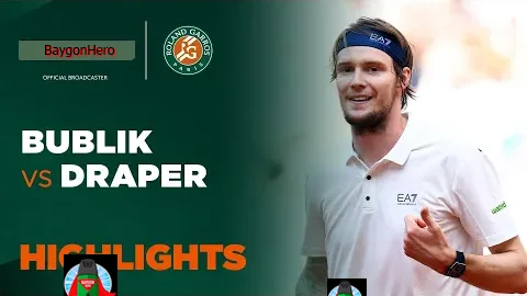 Alexander Bublik vs Jack Draper | ไฮไลต์ เฟร้นช์ โอเพ่น Roland Garros 2025